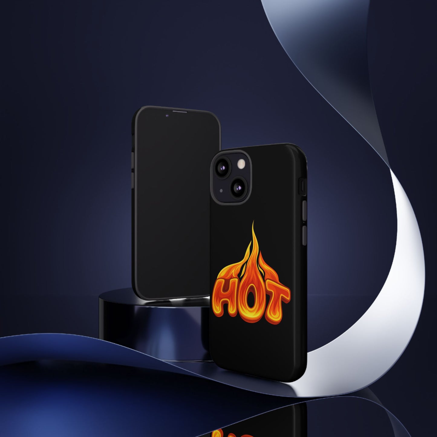 Stylish Phone Case, Hot Flames Design, Gift for Teens, Trendy Accessory, Protective Cover, Unique Phone Case