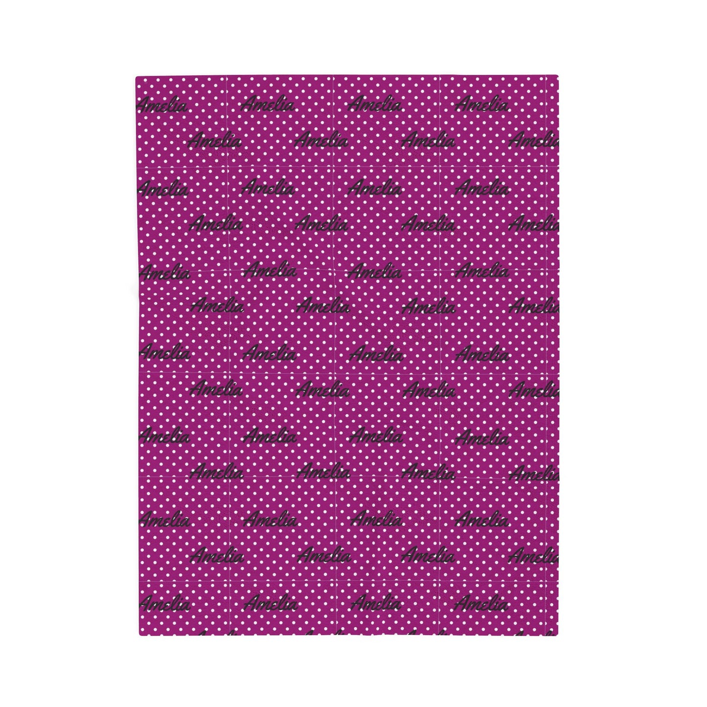 Cozy Velveteen Plush Blanket Amelia