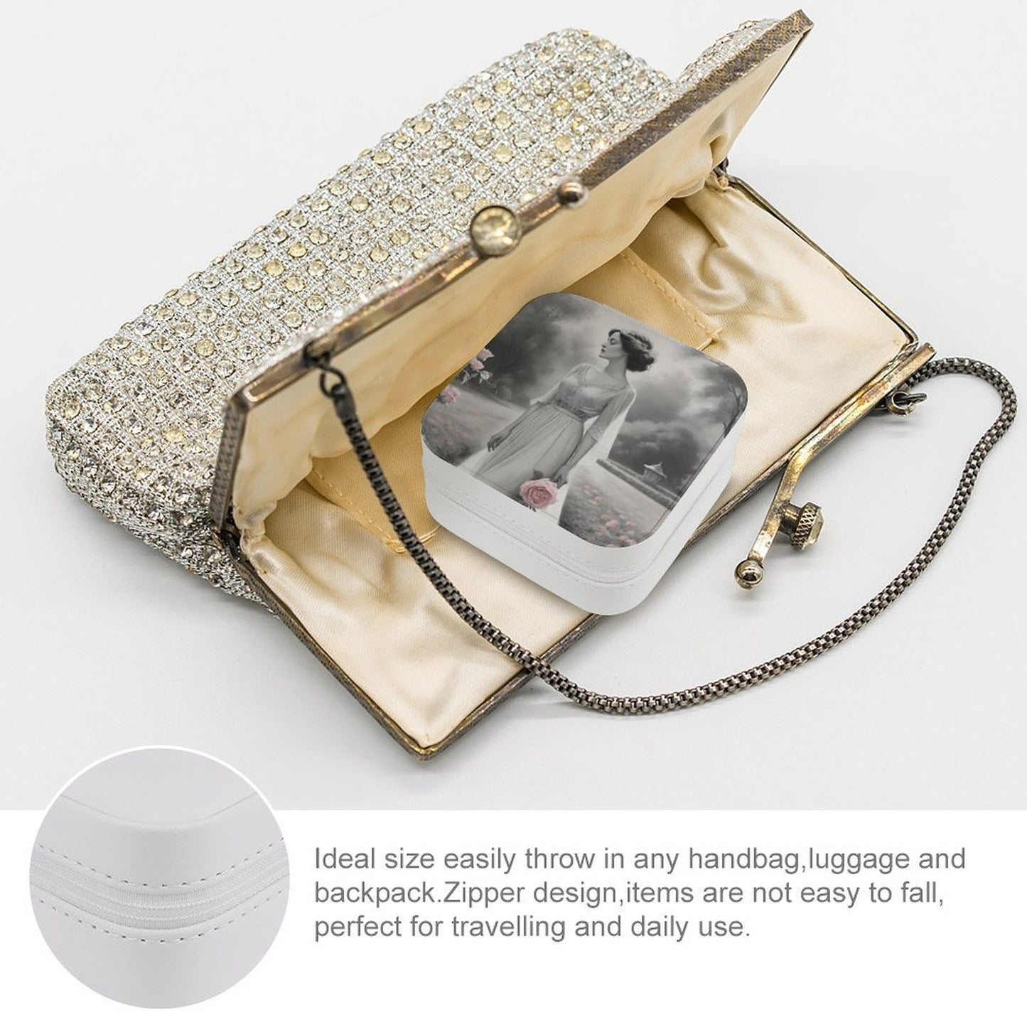 PU Portable Travel Jewellery Box