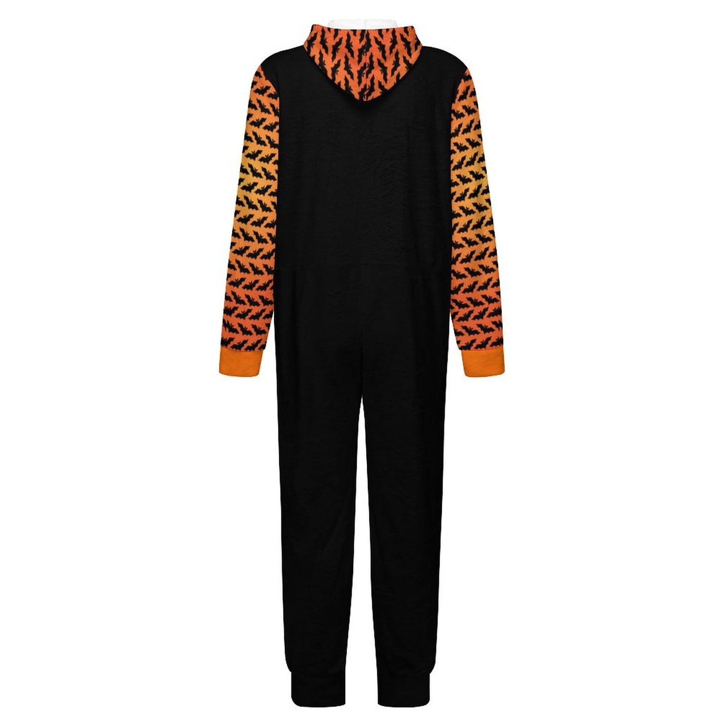 Halloween Flannel Footless Zip up Kid Jumpsuit Pajamas