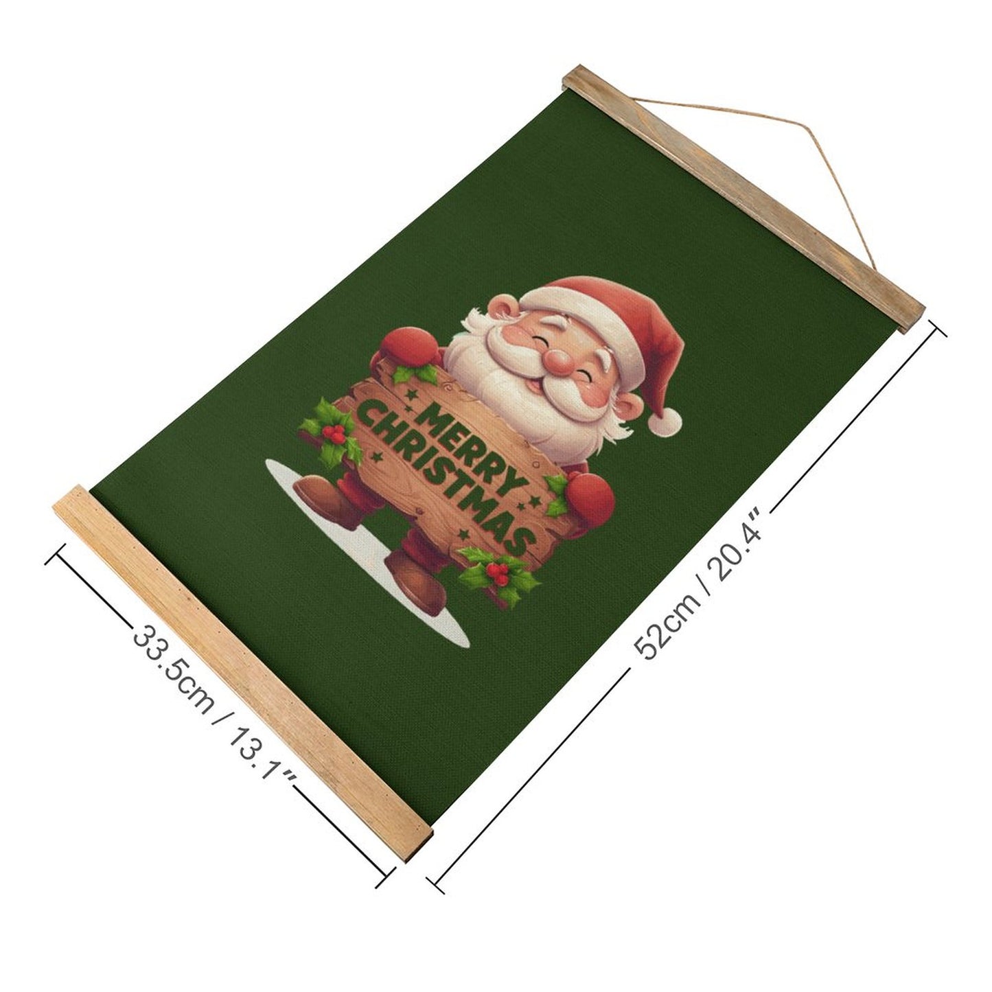 Framed Flax Painting Wall Decor