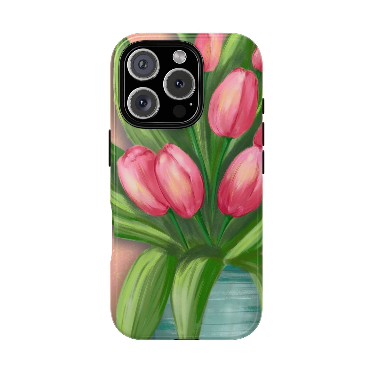 Floral Phone Case with Vibrant Tulips - Tough Cases for Garden Lovers, Spring Gifts, Nature Enthusiasts, Unique Gadget Accessories, [...]