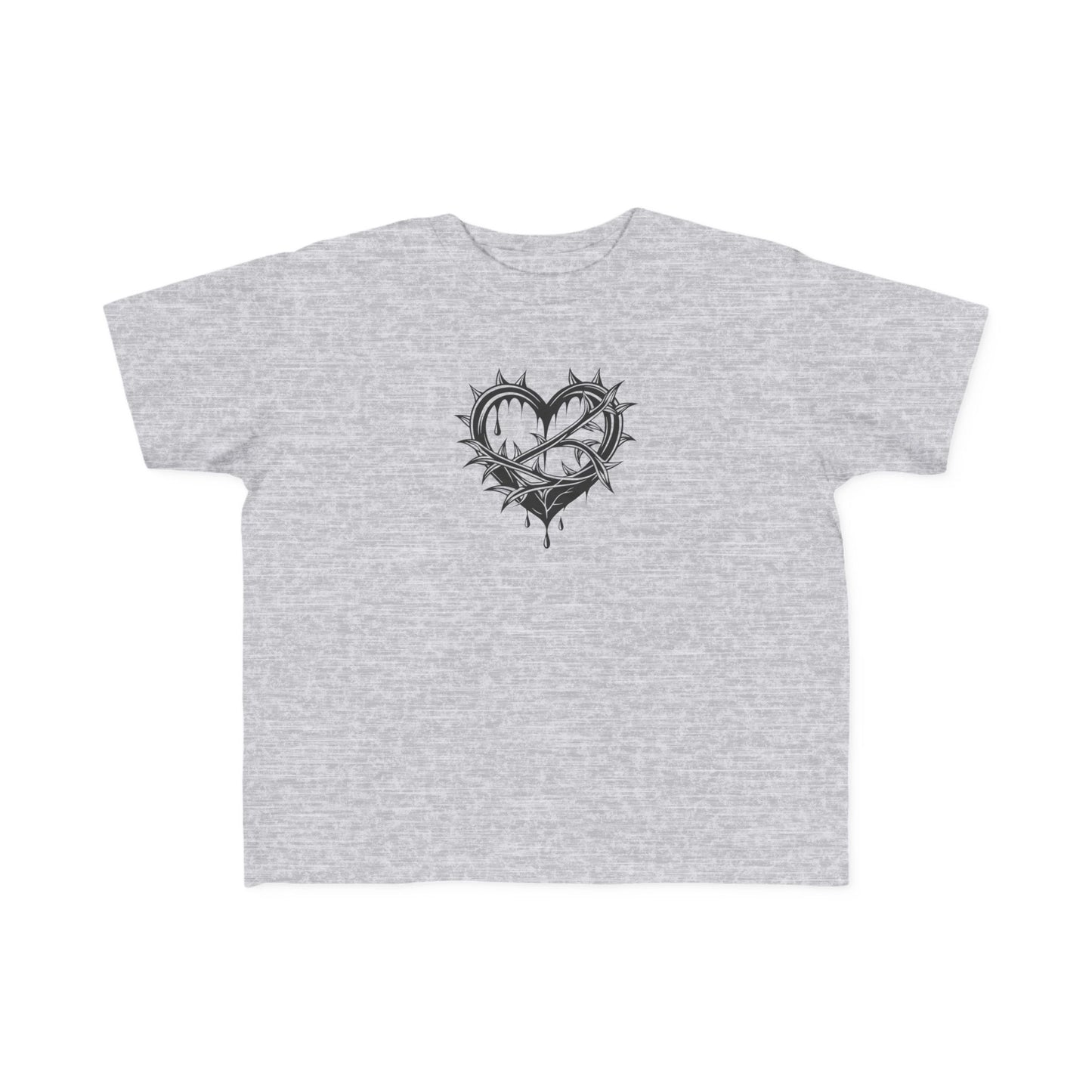 Toddler's Heart & Thorn Tee, Cute Kids T-Shirt, Children's Graphic Shirt, Gift for Toddlers, Cool Summer Outfit