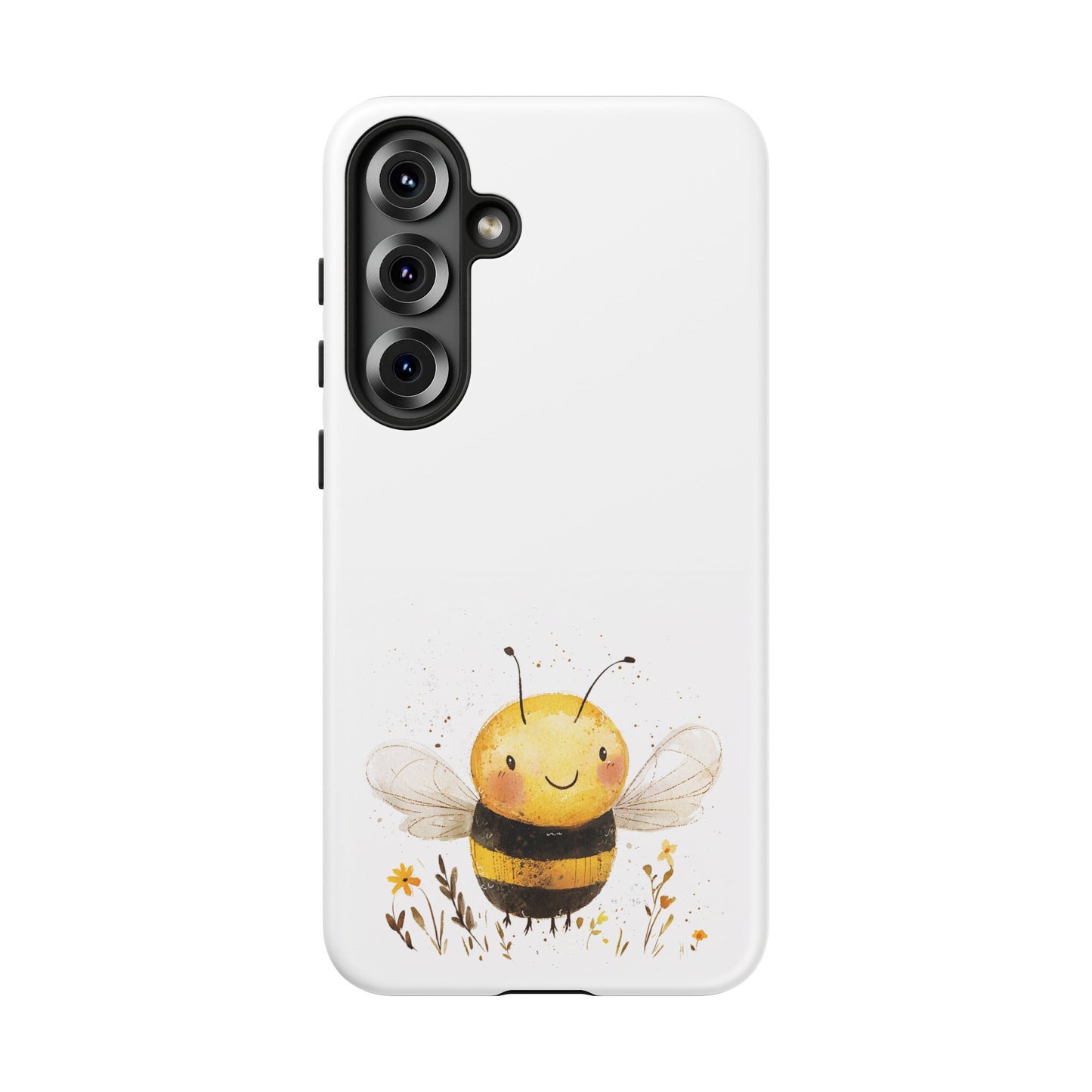 Bee Phone Case, Cute Bee Design, Tough Phone Cover, Gift for Nature Lovers, Floral Bee Mobile Case, Bee-themed Accessory