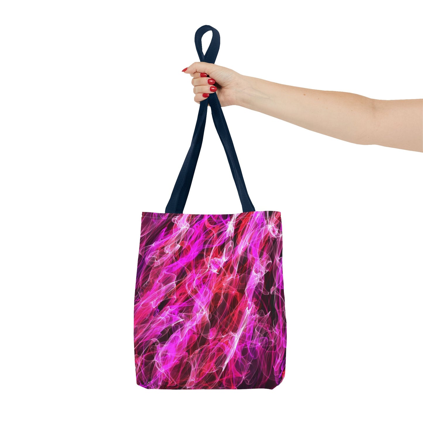 Vibrant Abstract Tote Bag, Colorful Shopping Bag