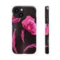 Floral iPhone Case | Tough Cases with Pink Poppy Design, Elegant Flower Phone Cover, Gift for Her, Spring Accessories, Chic Tech