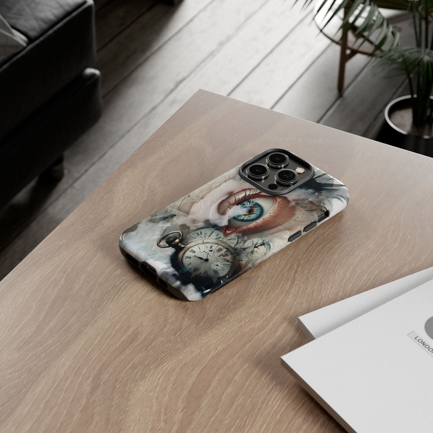 Artistic Eye Phone Case, Unique Smartphone Cover, Whimsical Gift for Art Lovers, Trendy Tech Accessory, Birthday Present, Holiday Gift