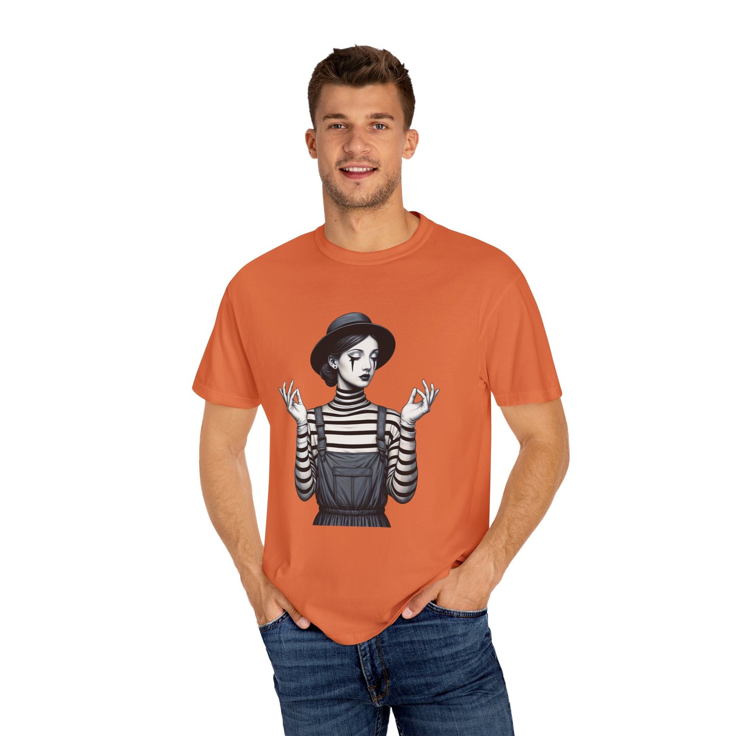 Gothic Striped Graphic Unisex T-Shirt, Edgy Casual Wear
