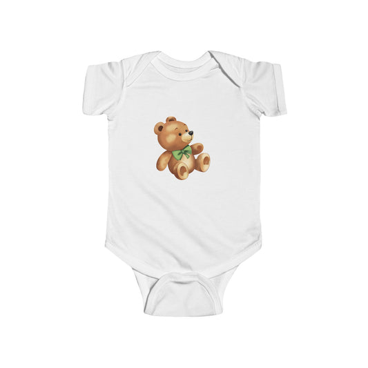 Adorable Teddy Bear Infant Bodysuit, Baby Shower Gift, Cute Baby Outfit, Soft Cotton Onesie, Newborn Clothing, Infant Apparel