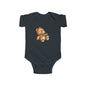 Adorable Teddy Bear Infant Bodysuit, Baby Shower Gift, Cute Baby Outfit, Soft Cotton Onesie, Newborn Clothing, Infant Apparel