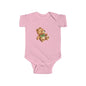 Adorable Teddy Bear Infant Bodysuit, Baby Shower Gift, Cute Baby Outfit, Soft Cotton Onesie, Newborn Clothing, Infant Apparel