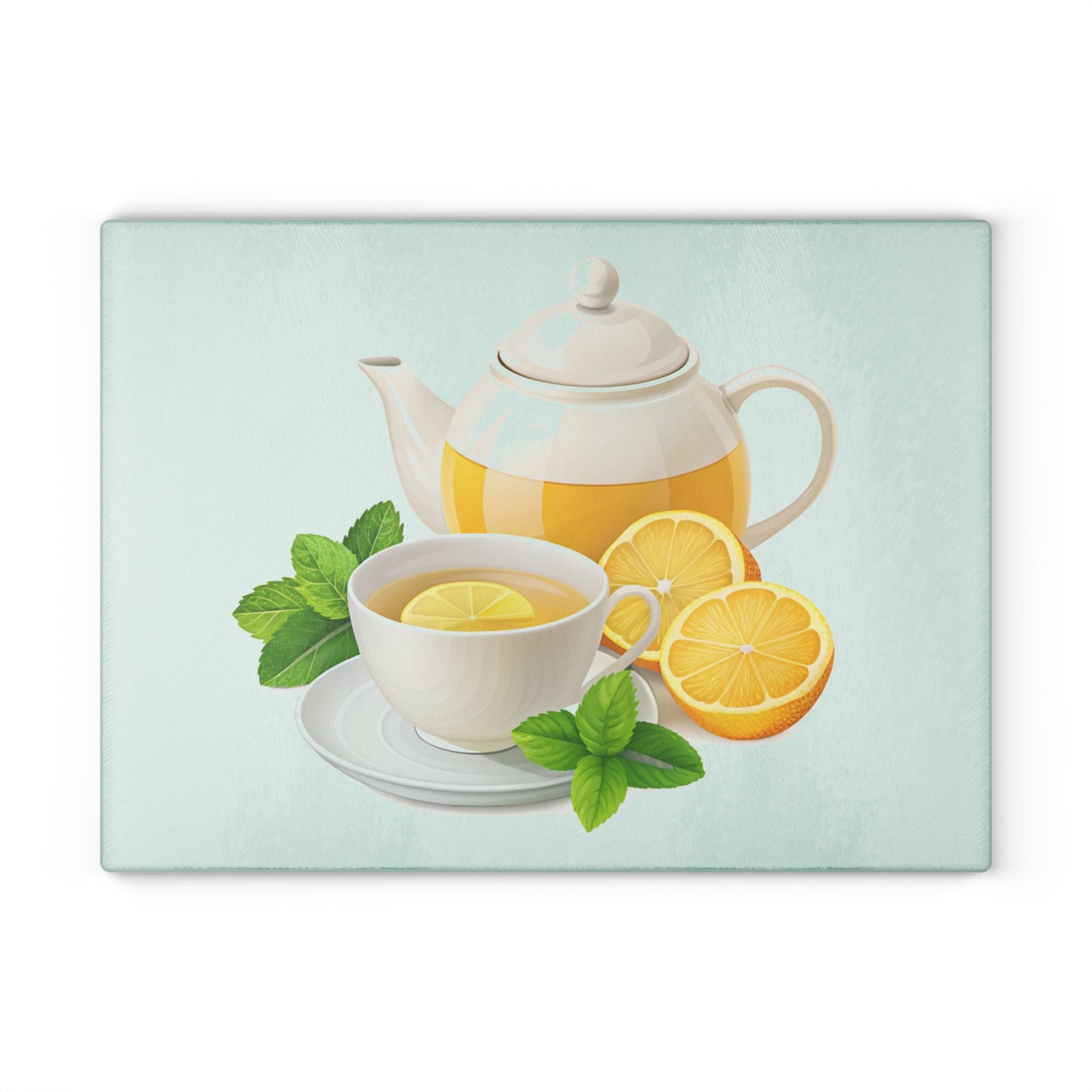 Bright Citrus Glass Cutting Board - Kitchen Decor, Hostess Gift, Home Chef Essential, Tea Lover Accessory, Gift for Mom