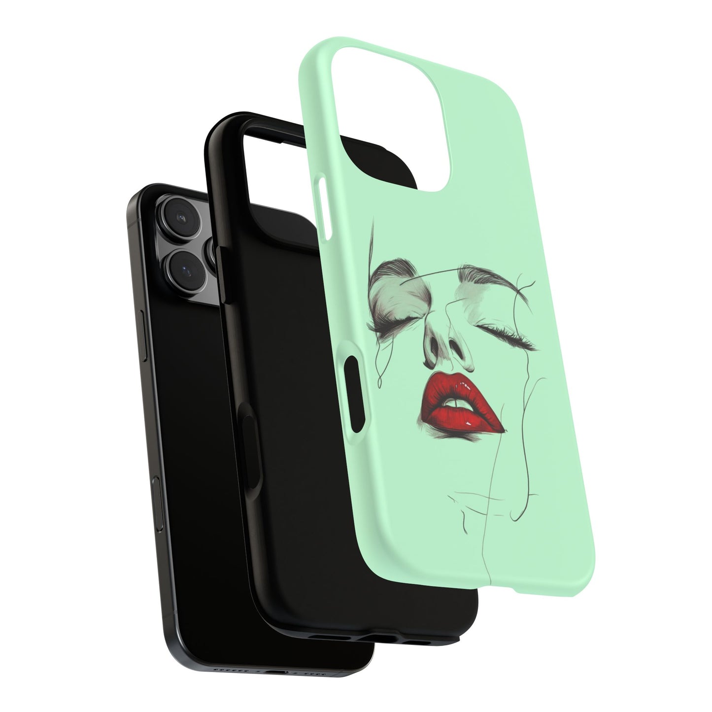 Stylish Phone Case, Artistic Phone Cover, Trendy Tech Accessory, Unique Cell Phone Protector, Gift for Her, Modern Aesthetic