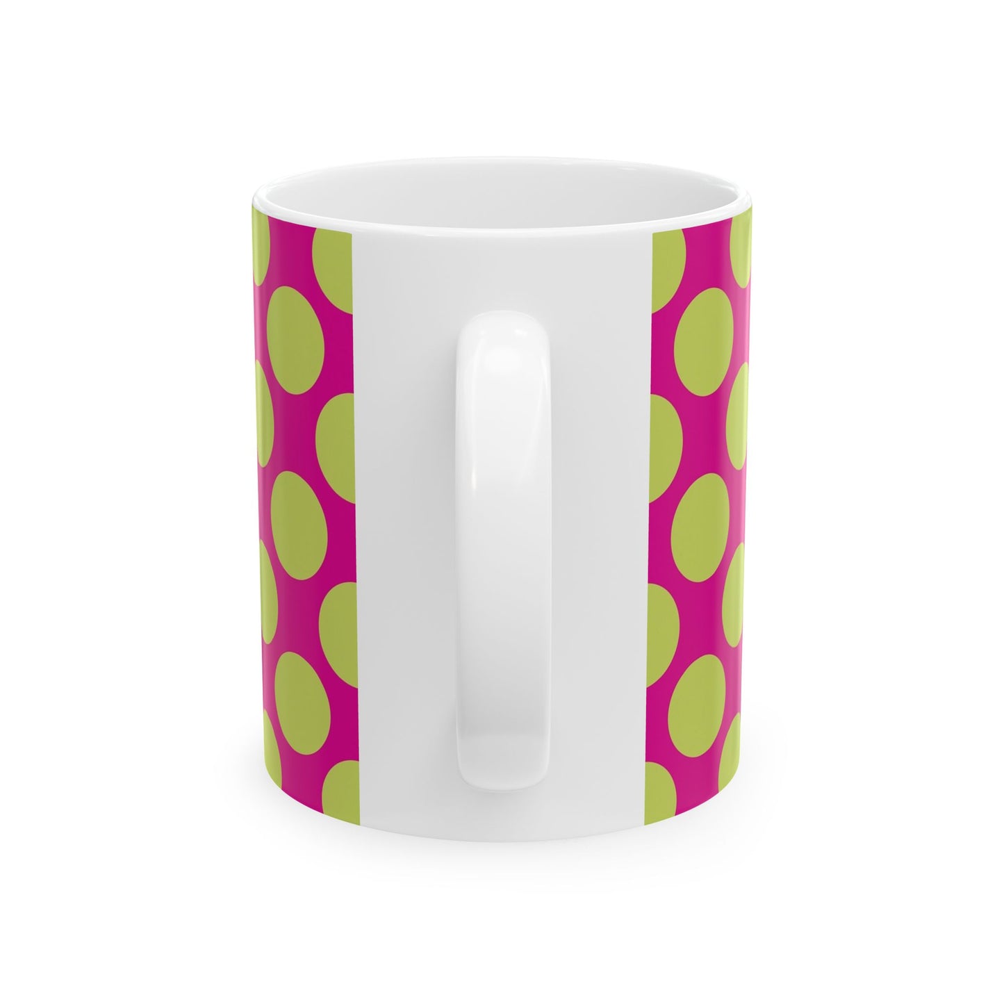 Vibrant Polka Dot Ceramic Mug - Fun Coffee Cup, Colorful Drinkware Home Decor,