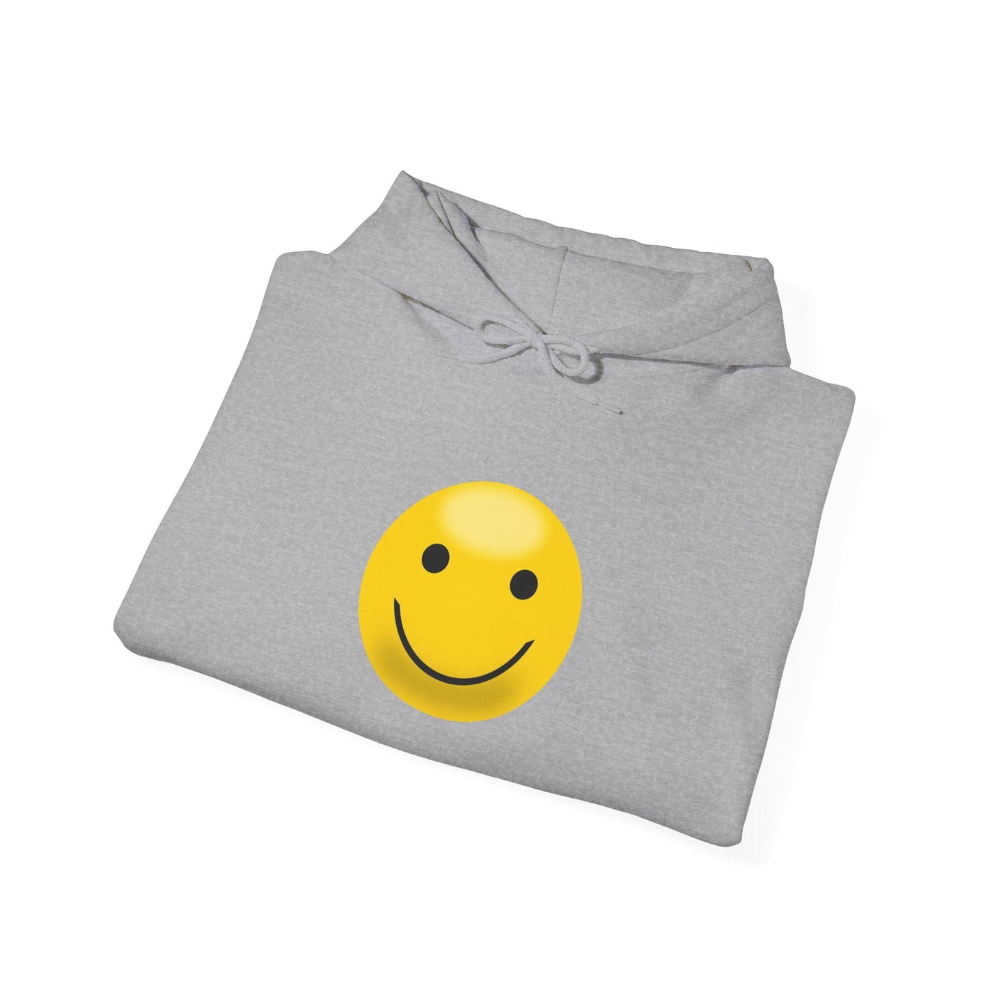 Smiley Face Hooded Sweatshirt, Unisex Cozy Hoodie, Casual Streetwear, Perfect Gift for Friends, Happy Apparel for Everyday Wear