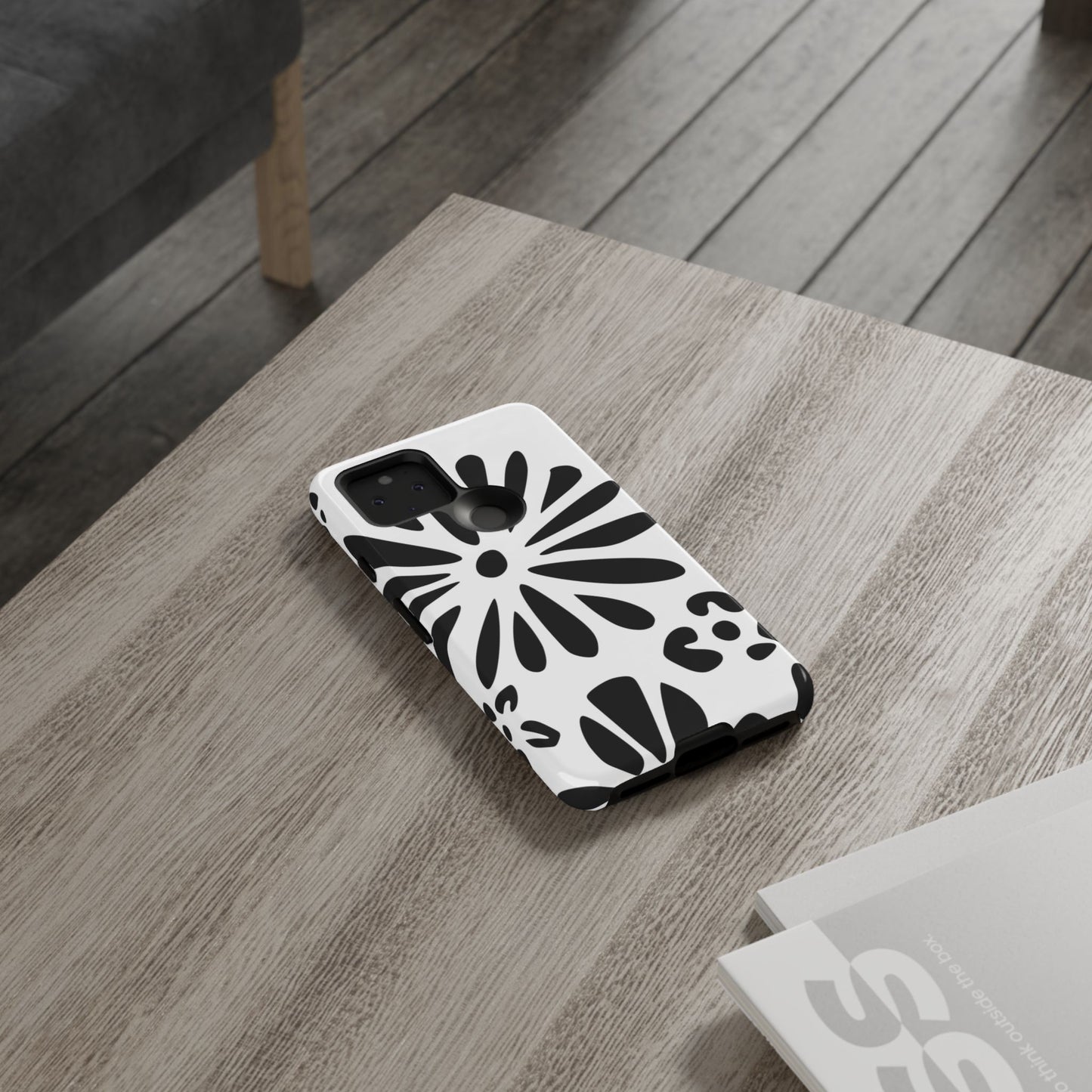 Stylish Phone Case with Floral Design, Tough Phone Cover for Her, Trendy Black and White Cell Phone Case, Unique Gift for Birthdays [...]