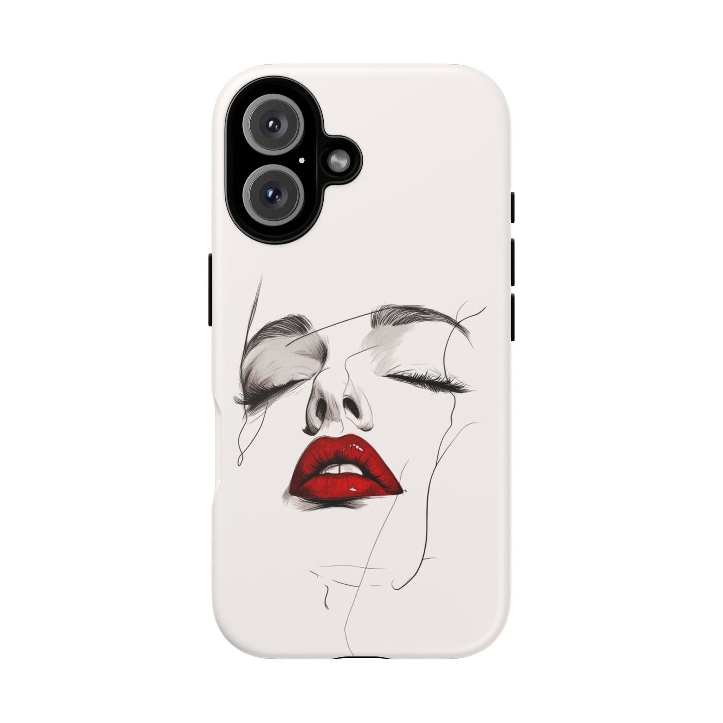 Stylish Phone Case with Artistic Lip Design, Femme Tech Accessory, Trendy Device Cover, Gift for Her, Unique Phone Accessories