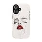 Stylish Phone Case with Artistic Lip Design, Femme Tech Accessory, Trendy Device Cover, Gift for Her, Unique Phone Accessories