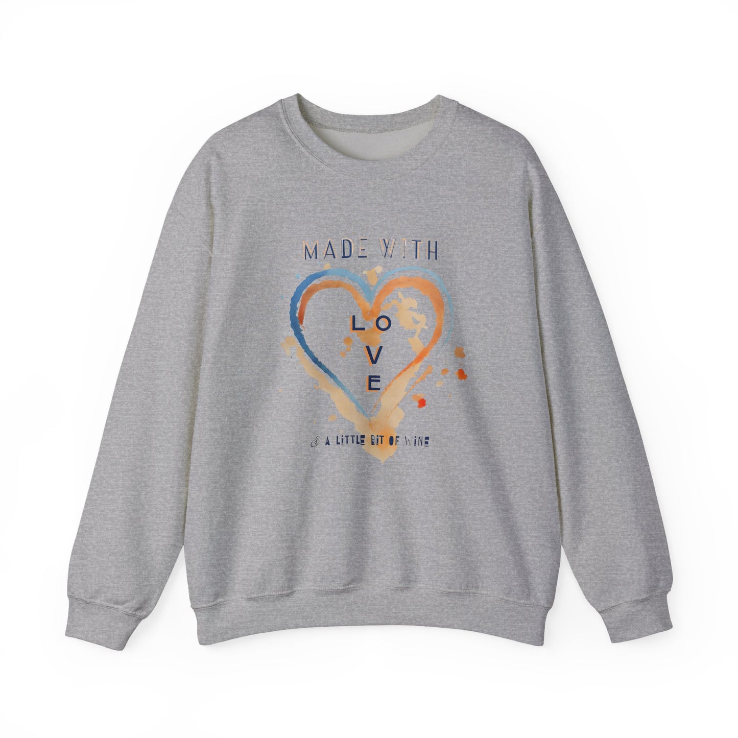 Made with Love Sweatshirt | Cozy Unisex Crewneck | Gift for Everyone | Perfect for Valentine’s Day, Birthdays, or Casual Wear