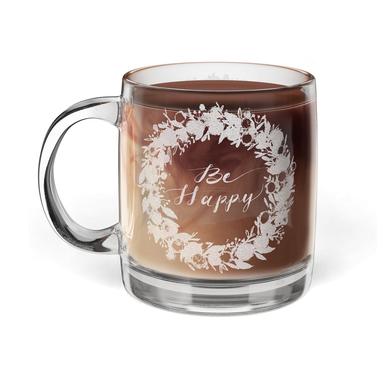 Glass Coffee Mug, 12.25oz (Engraving)