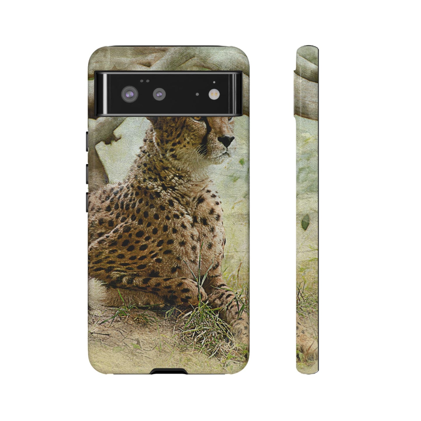 Cheetah Phone Case, Tough Cases, Animal Lover Gift, Wildlife Protection, Eco-Friendly Mobile Cover, Unique Phone Accessory