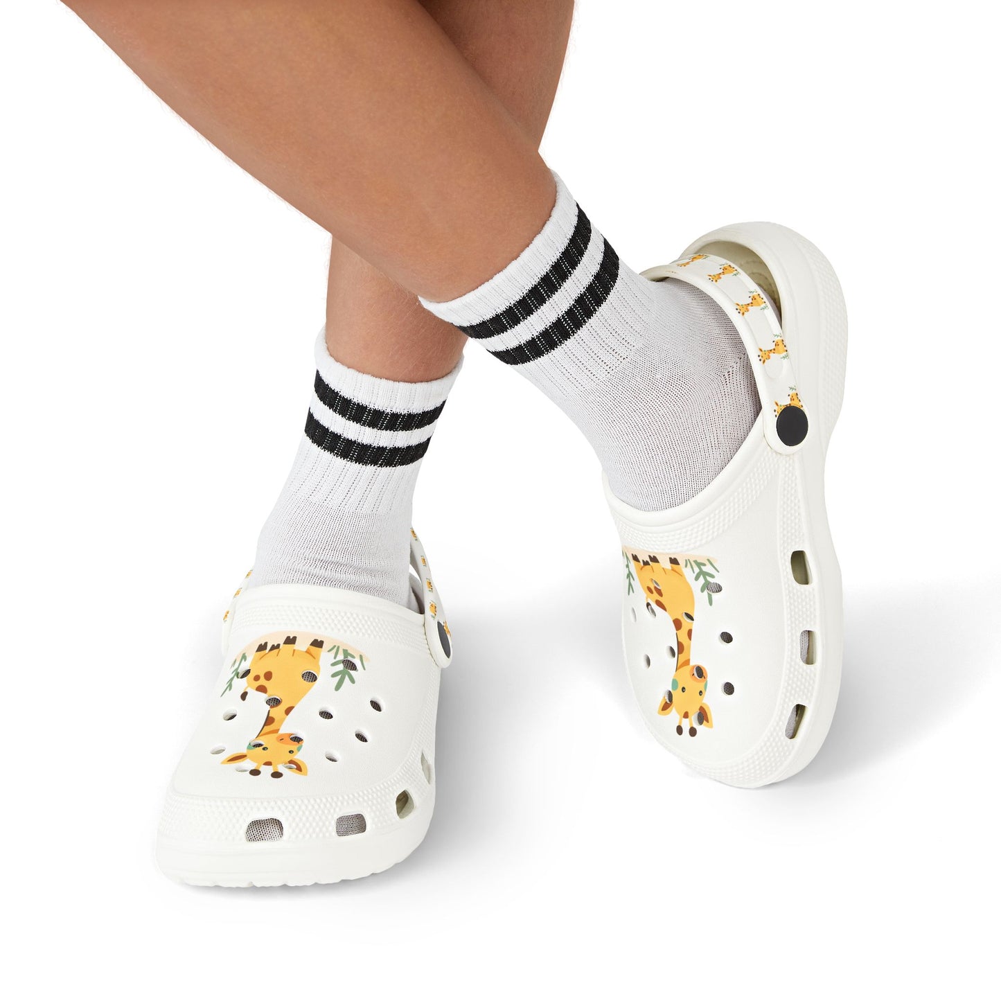 Giraffe Children's Clogs, Fun Kids Footwear, Summer Play Shoes, Toddler Garden Clogs, Animal Print Sandals