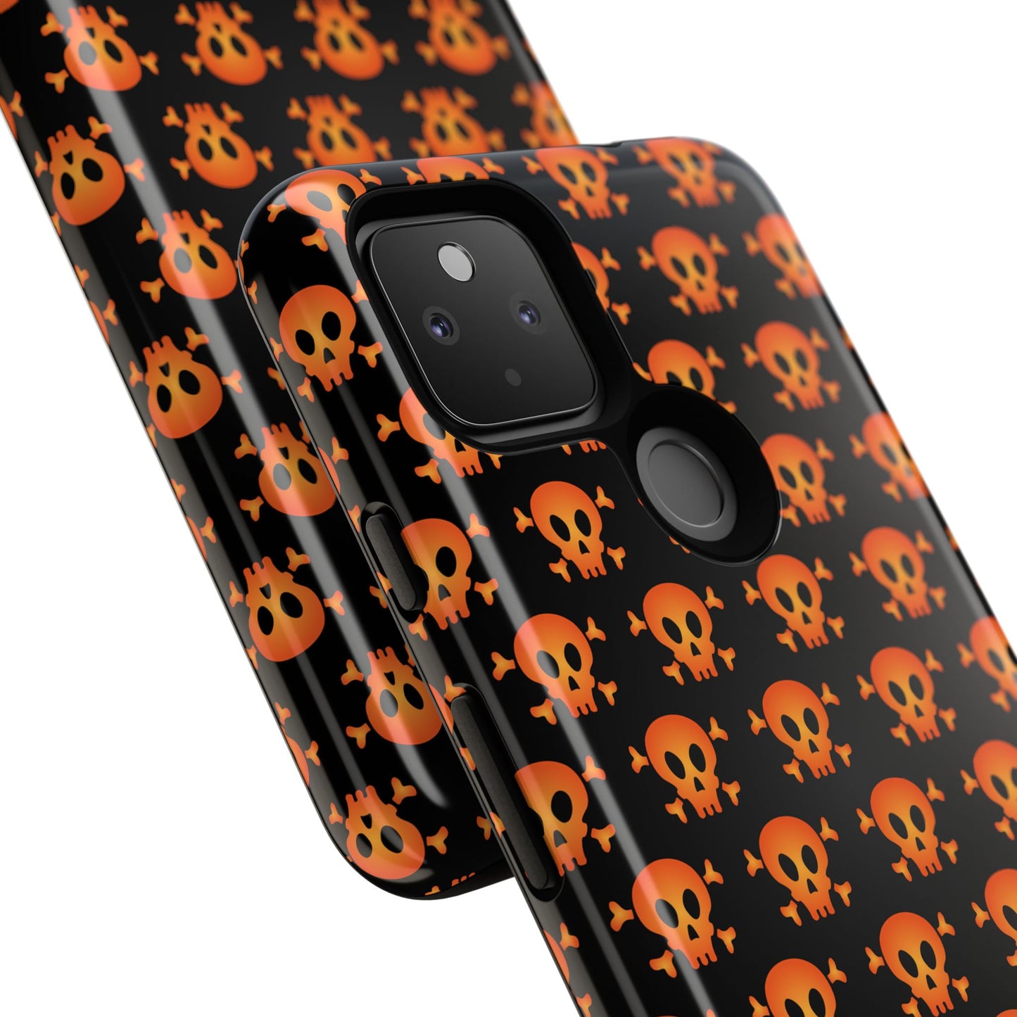 Halloween Skull Phone Case, Spooky Mobile Cover, Trick or Treat Accessory, Goth Gift, Skull Pattern Design