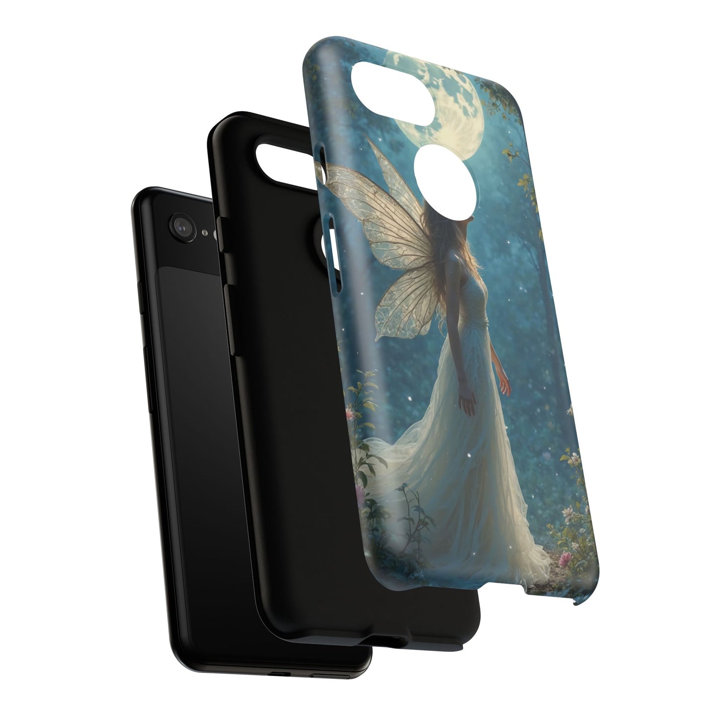 Fairy Moon Phone Case | Tough Cases for Nature Lovers, Fantasy Gift, Boho Phone Accessory, Ethereal Aesthetic, Magical Design
