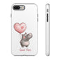 Cute Hippo Phone Case - Good Vibes Design, Animal Lover Gift, Fun Accessory, Birthday Present, Phone Accessories