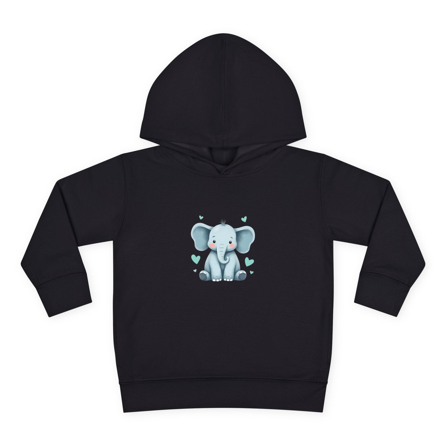 Adorable Elephant Toddler Fleece Hoodie, Kids Pullover, Baby Shower Gift, Birthday Present, Cute Animal Apparel, Cozy Toddler Wear