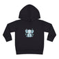 Adorable Elephant Toddler Fleece Hoodie, Kids Pullover, Baby Shower Gift, Birthday Present, Cute Animal Apparel, Cozy Toddler Wear