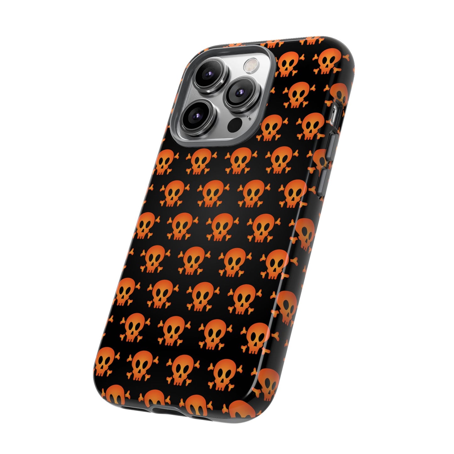 Halloween Skull Phone Case, Spooky Mobile Cover, Trick or Treat Accessory, Goth Gift, Skull Pattern Design