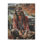 Hippie Road Trip Minky Blanket — Vintage Boho Camper Throw