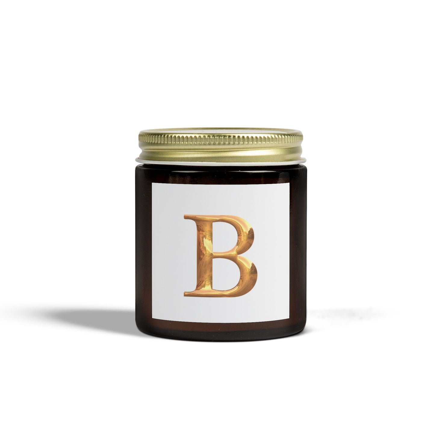 Scented Candle: Personalized Luxury Candle Gift Letter B