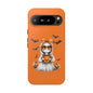 Halloween Ghost Phone Case, Cute Cat Ghost Case, Autumn Phone Cover, Spooky Season Gift, Trick or Treat Case