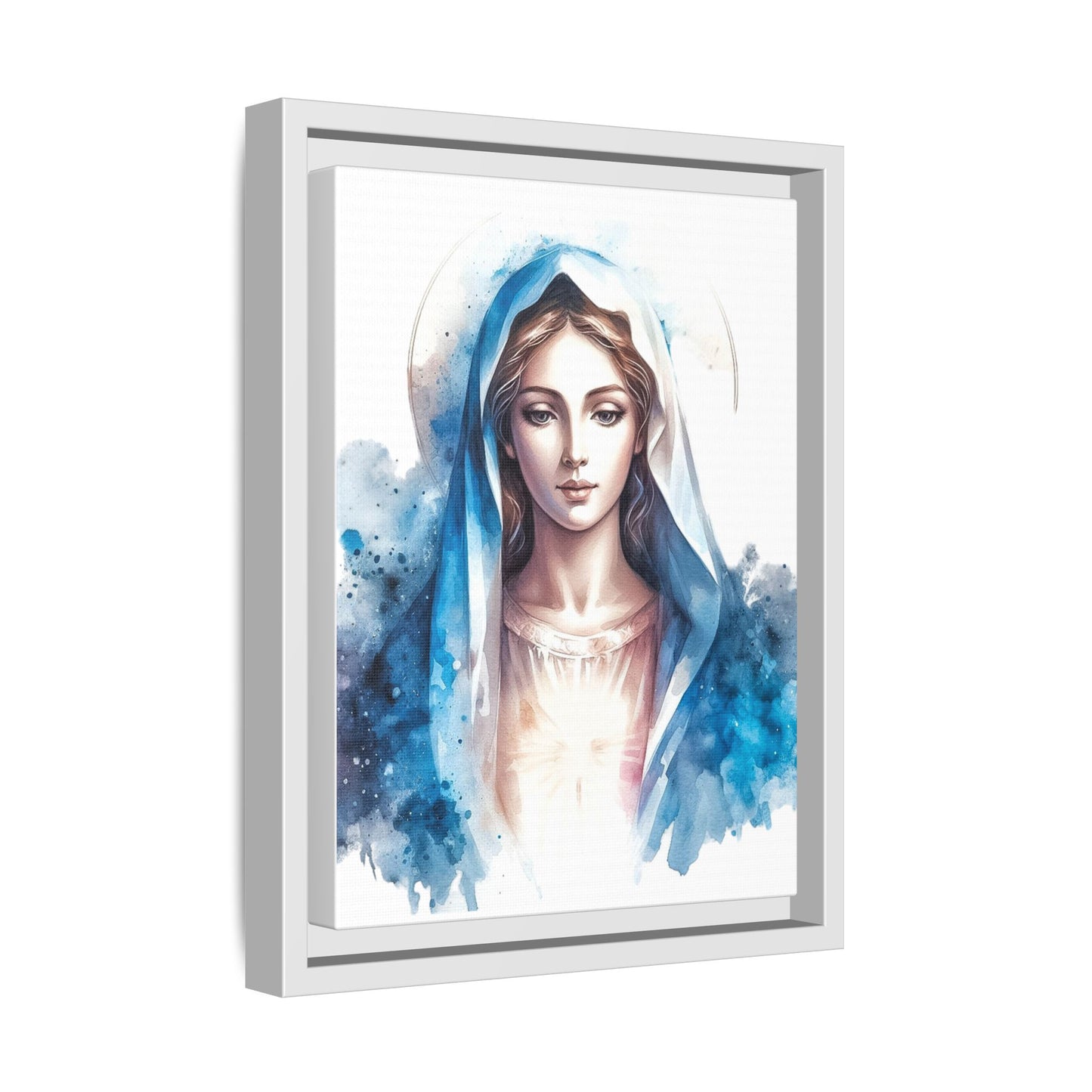Framed Canvas Art Print, Spiritual Decor, Religious Artwork, Wall Decor, Gift for Faith, Elegant Home Decoration