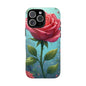Floral Phone Case, Tough Cases with Elegant Rose Design, Stylish iPhone Cover, Rose Flower Gift for Nature Lovers, Unique Mobile Accessories