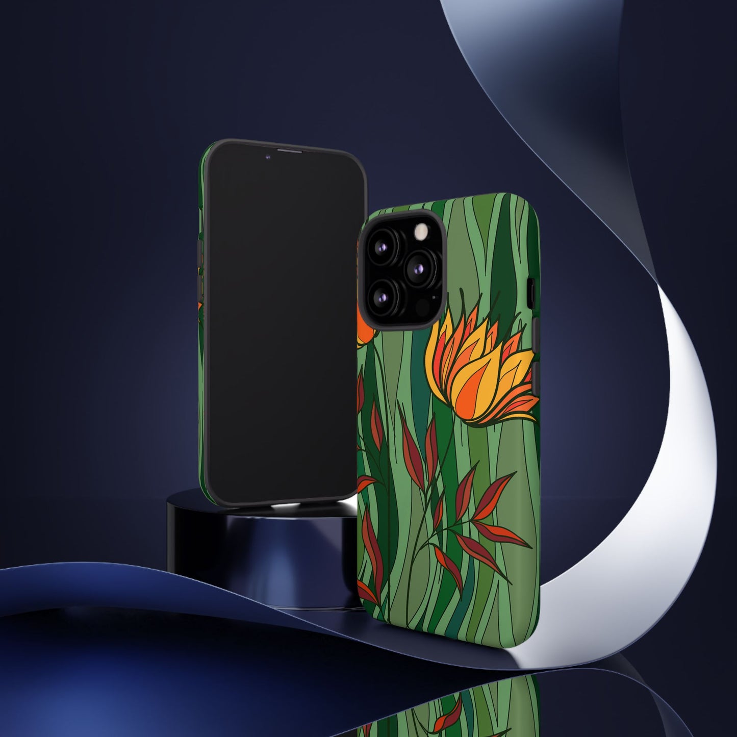Vibrant Floral Phone Case, Nature-Inspired Tough Case, Eco-Friendly Cover, Unique Gift for Nature Lovers, Spring Decor