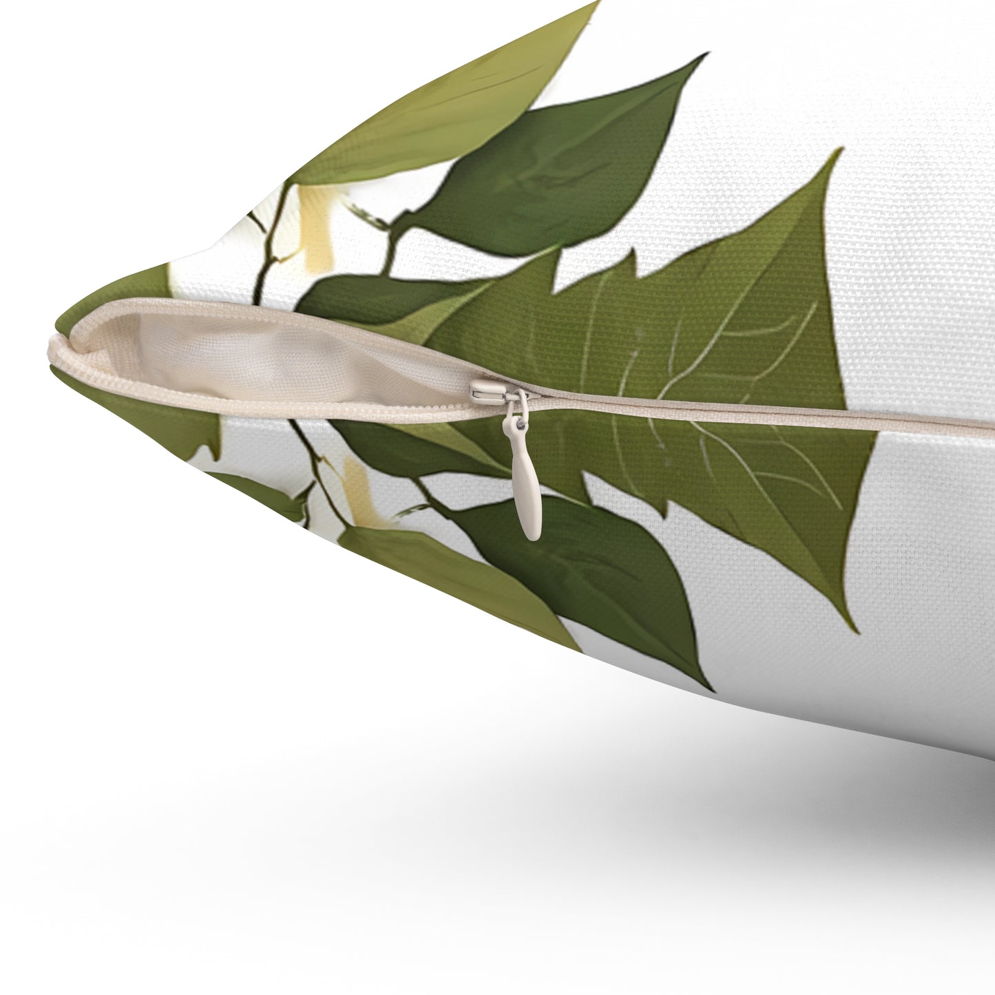 Botanical Elegance Square Pillow | Cozy Home Decor, Throw Pillow, Floral Accent, Gift for Her, Farmhouse Style