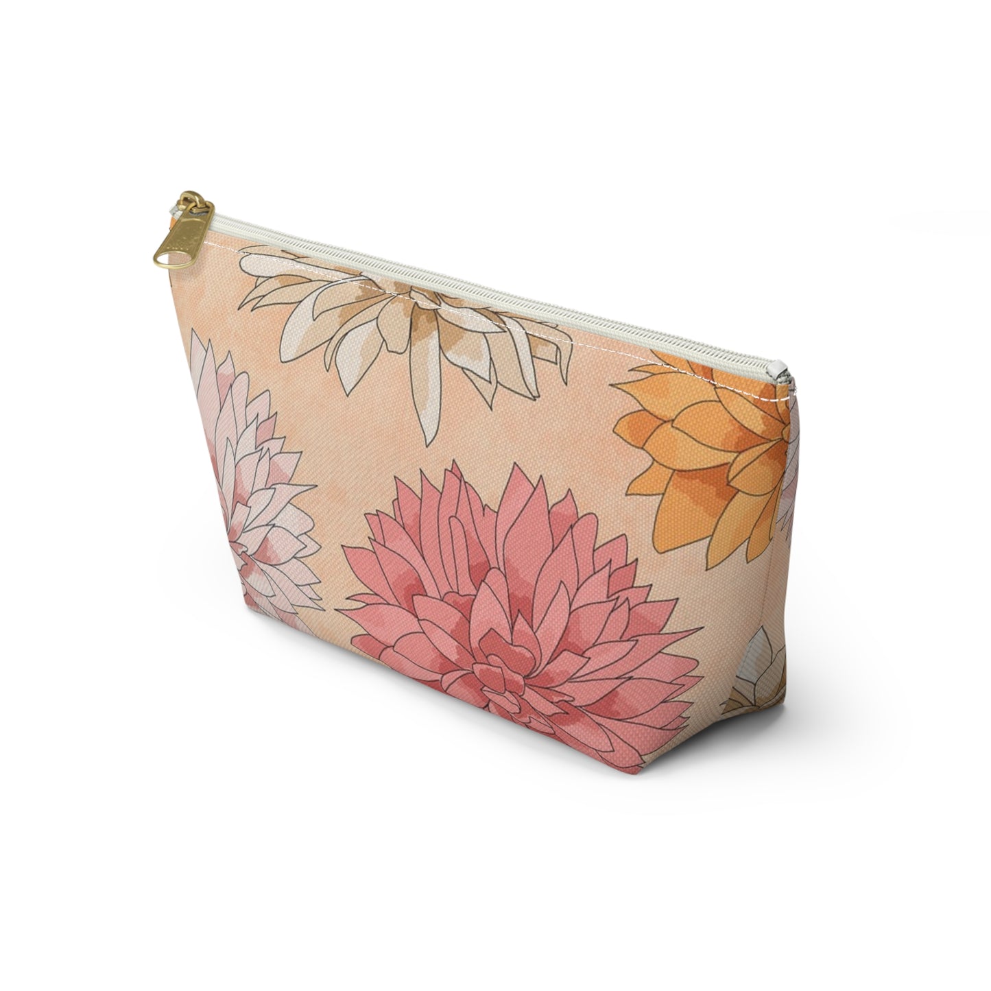 Floral Accessory Pouch - Versatile Cosmetic Bag, Travel Organizer, Gift for Her, Makeup Storage, Stylish Pencil Case