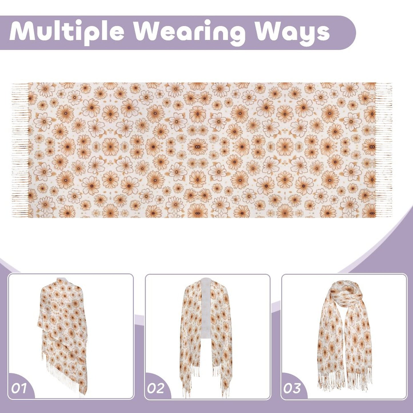 Cashmere-like Tassel Scarf