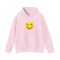 Smiley Face Hooded Sweatshirt, Unisex Cozy Hoodie, Casual Streetwear, Perfect Gift for Friends, Happy Apparel for Everyday Wear