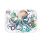 Cute Octopus Bath Mat - Ocean Decor, Nautical Bathroom, Kids Room, Shower Rug, Gift for Marine Life Lovers