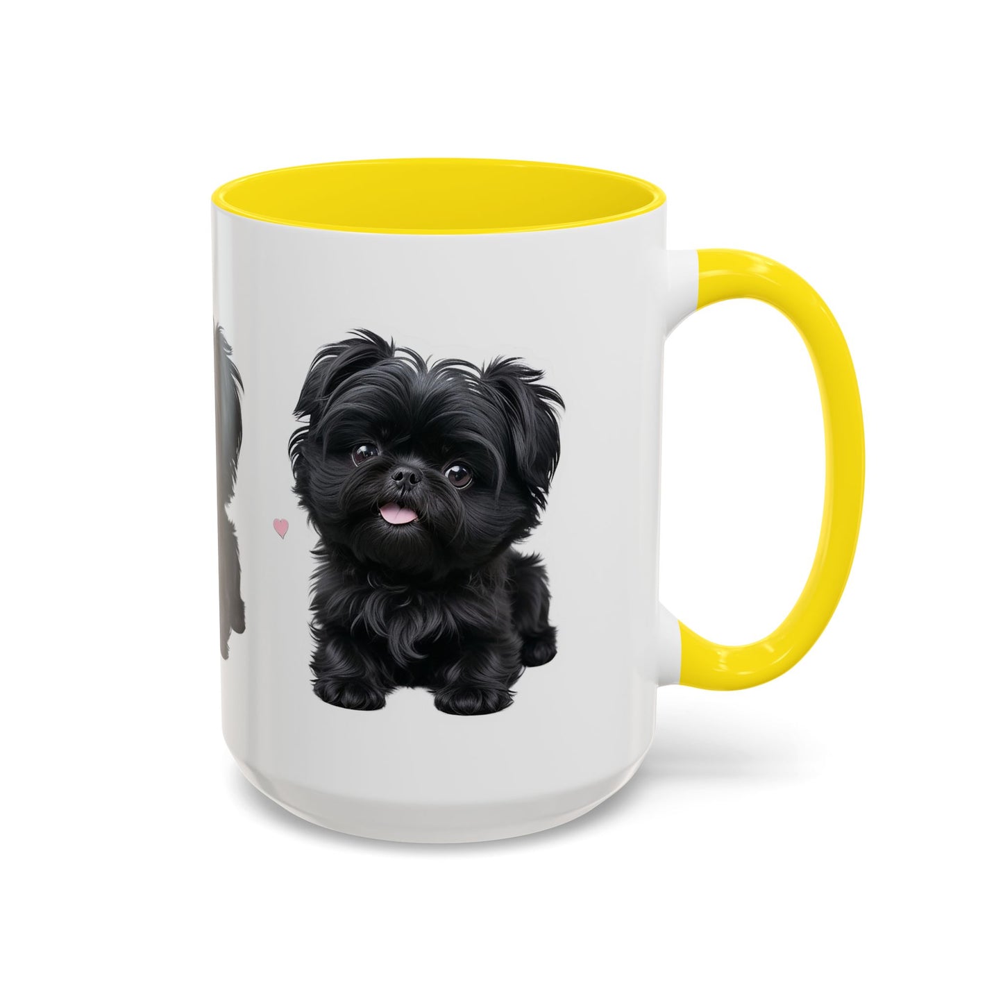 Cute Pug Accent Coffee Mug, Pet Lover Gift, Coffee Cup, Dog Mom Mug, Black Dog Ceramic Mug