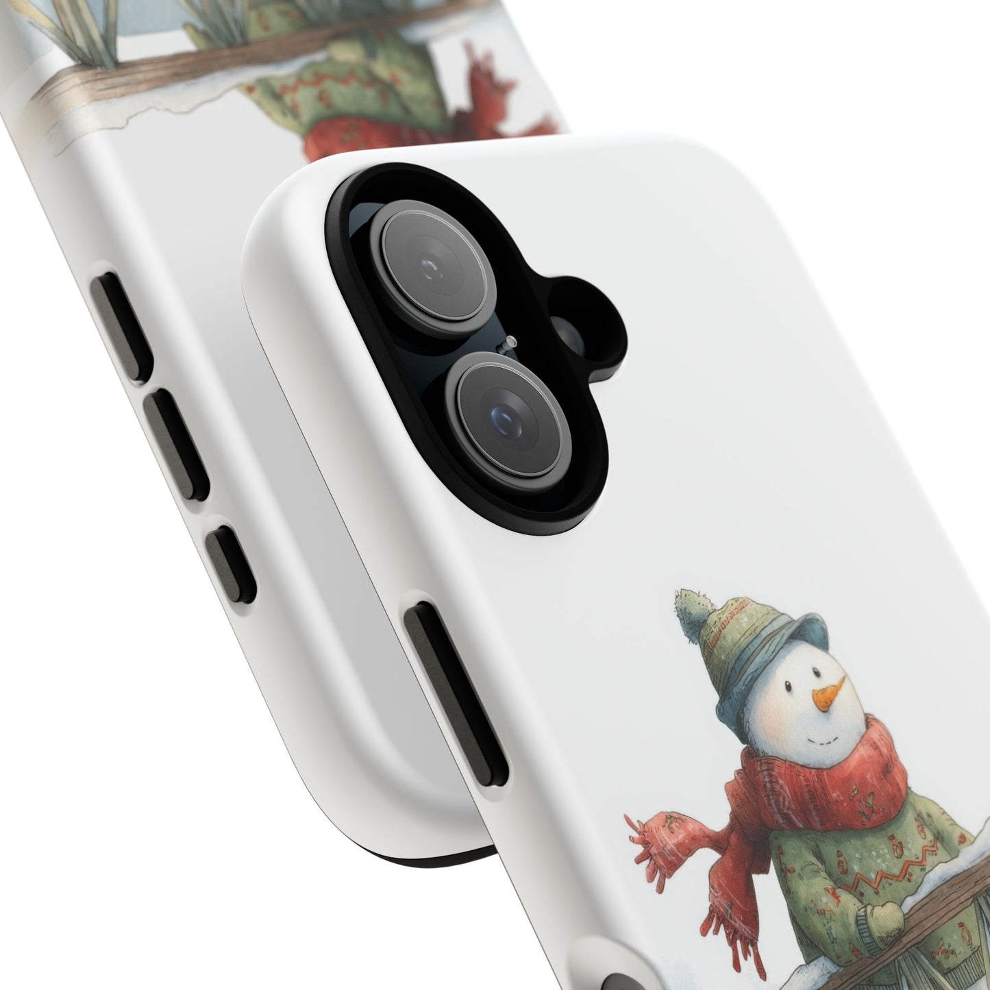 Snowman Phone Case – Winter Holiday Gift, Cute Snowman Design, Winter Accessories, Protective Phone Case, Unique Christmas Present