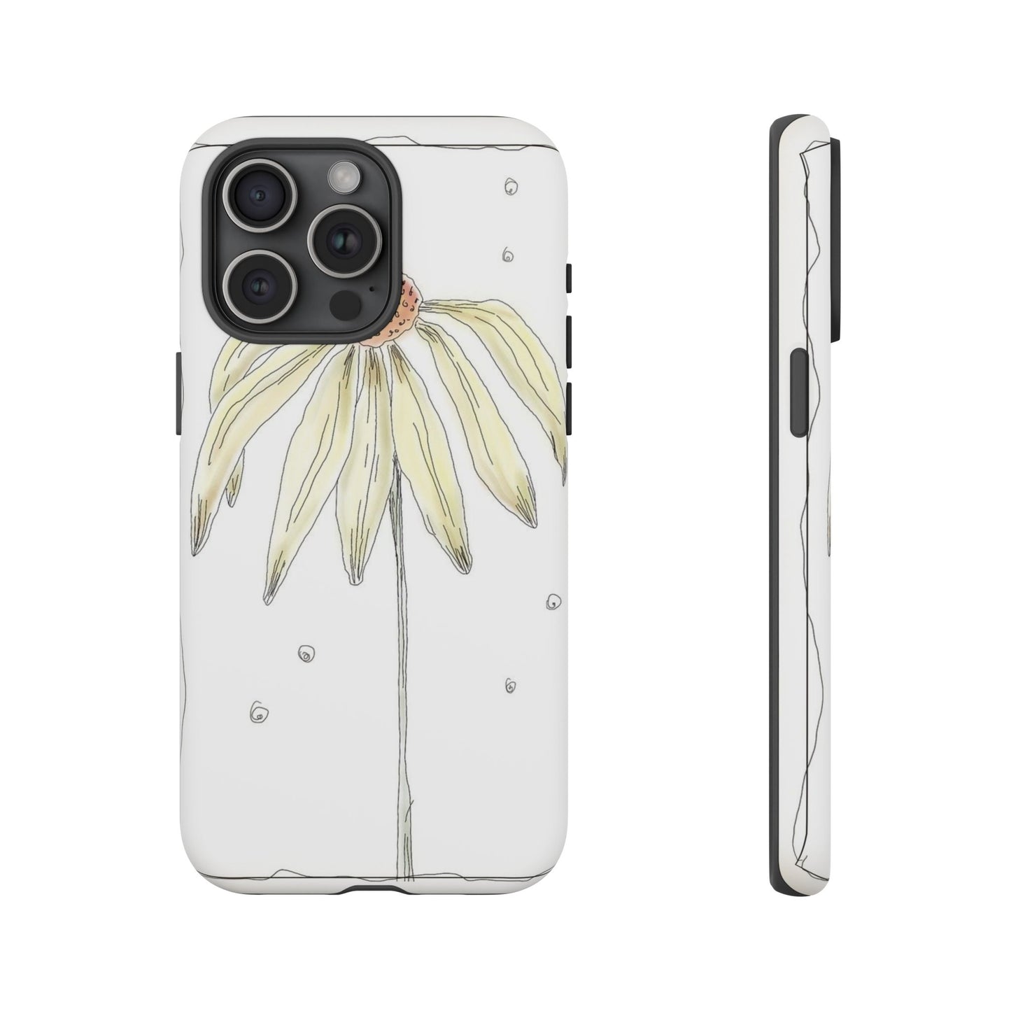 Flower Phone Case with Delicate Design, Tough Phone Cover, Nature Lover Gift, Floral Tech Accessory, Stylish Phone Protection