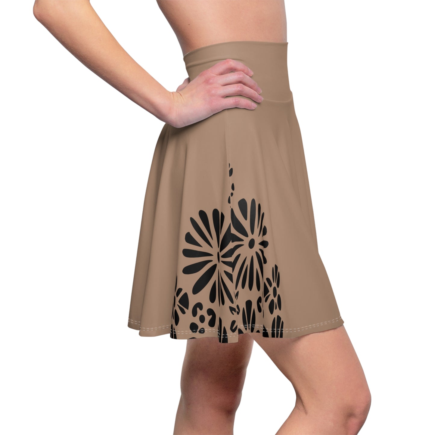 Chic Floral Women's Skater Skirt – Perfect for Parties, Casual Outings, & Festive Events, Spring Fashion, Daywear, Flowy Skirt, AOP Design