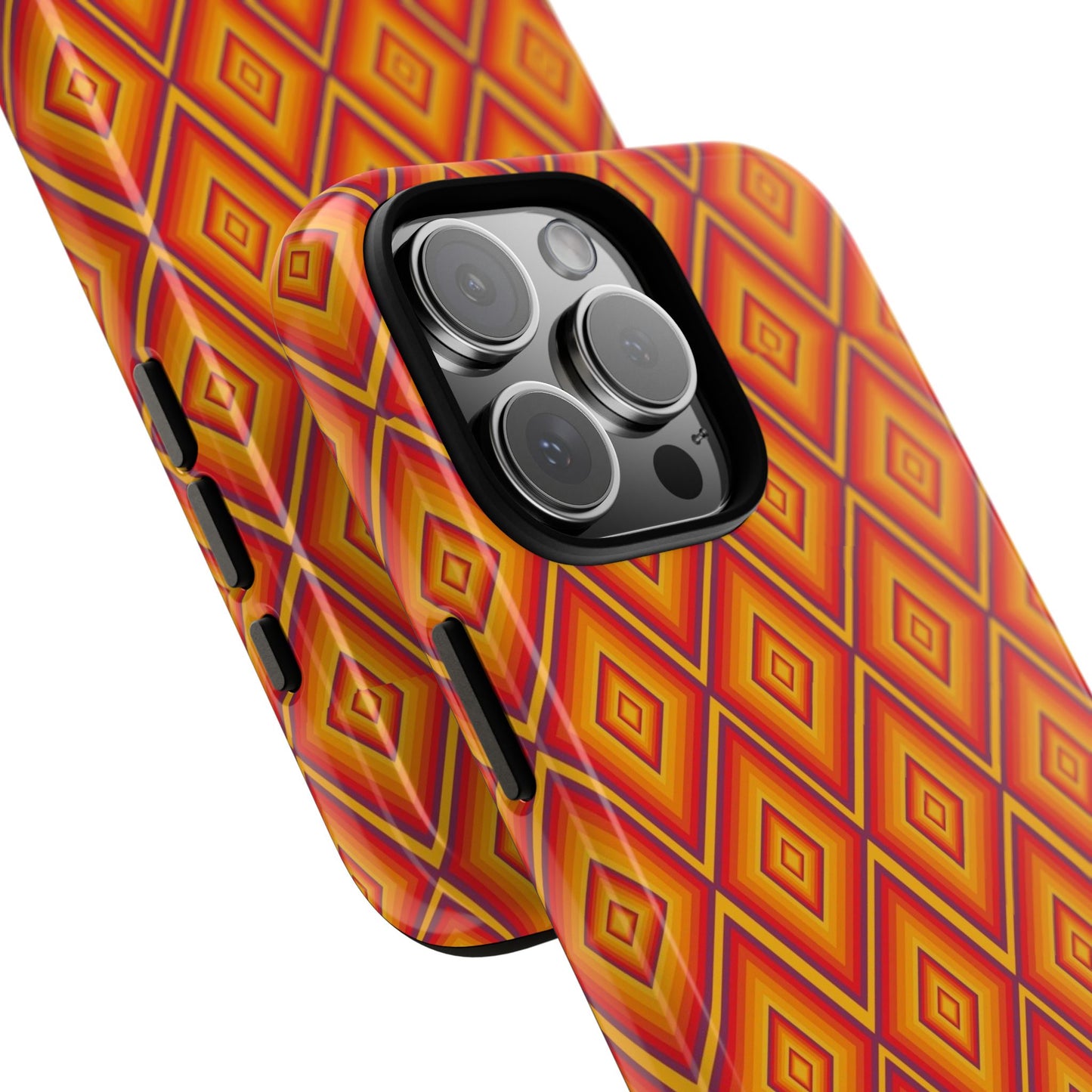 Geometric Phone Case, Tough Cases for Protection, Stylish Smartphone Cover, Vibrant Patterned Phone Accessory, Unique Gift Idea, [...]