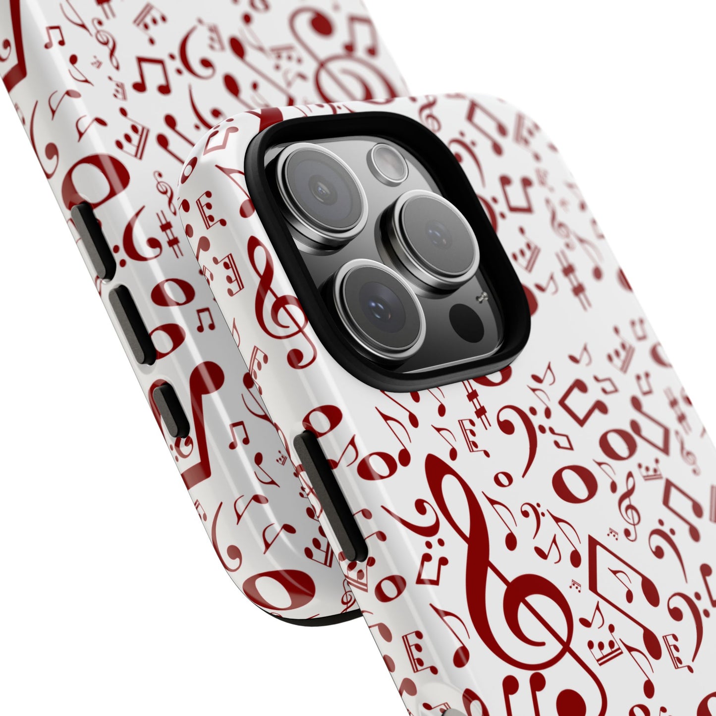 Musical Note Phone Case, Tough iPhone Cover, Gift for Musicians, Customizable, Music Lover's Accessory, Durable Phone Protection