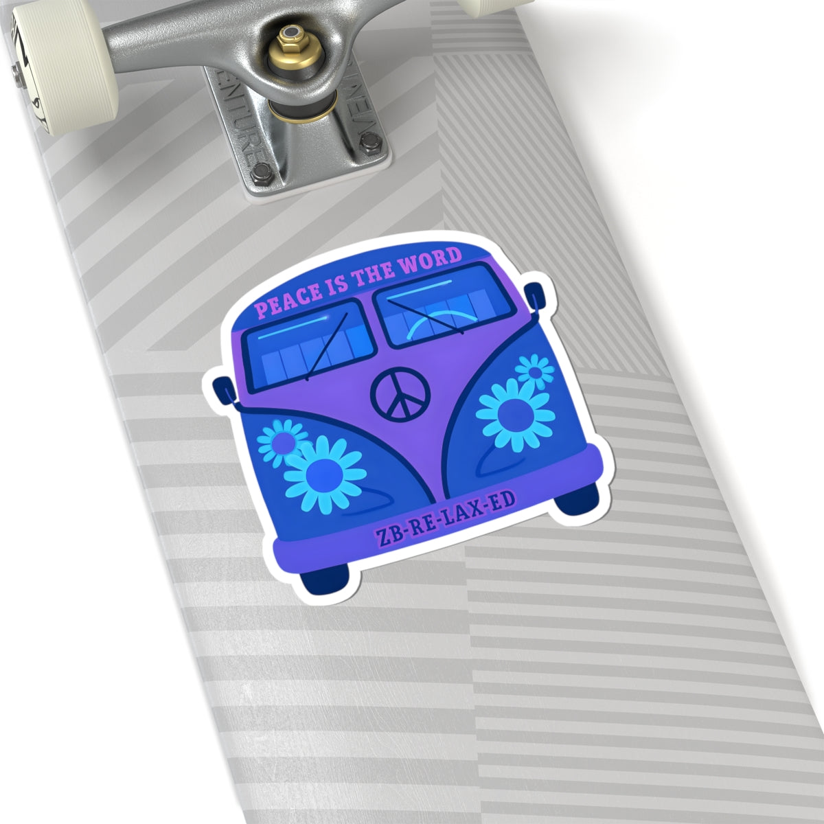 Bohemian Peace Stickers, Laptop Decals, Flower Power Stickers, Mindfulness Decor, Retro VW Van Stickers